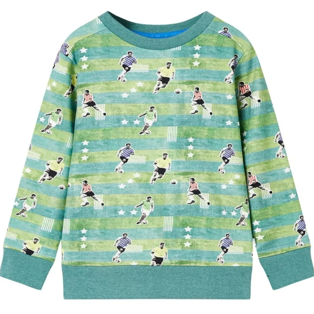 Vêtements & Accessoires-vidaXL Sweatshirt pour enfants mélange vert clair 116