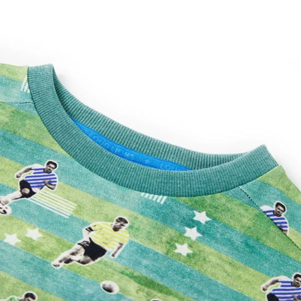 Vêtements & Accessoires-vidaXL Sweatshirt pour enfants mélange vert clair 116