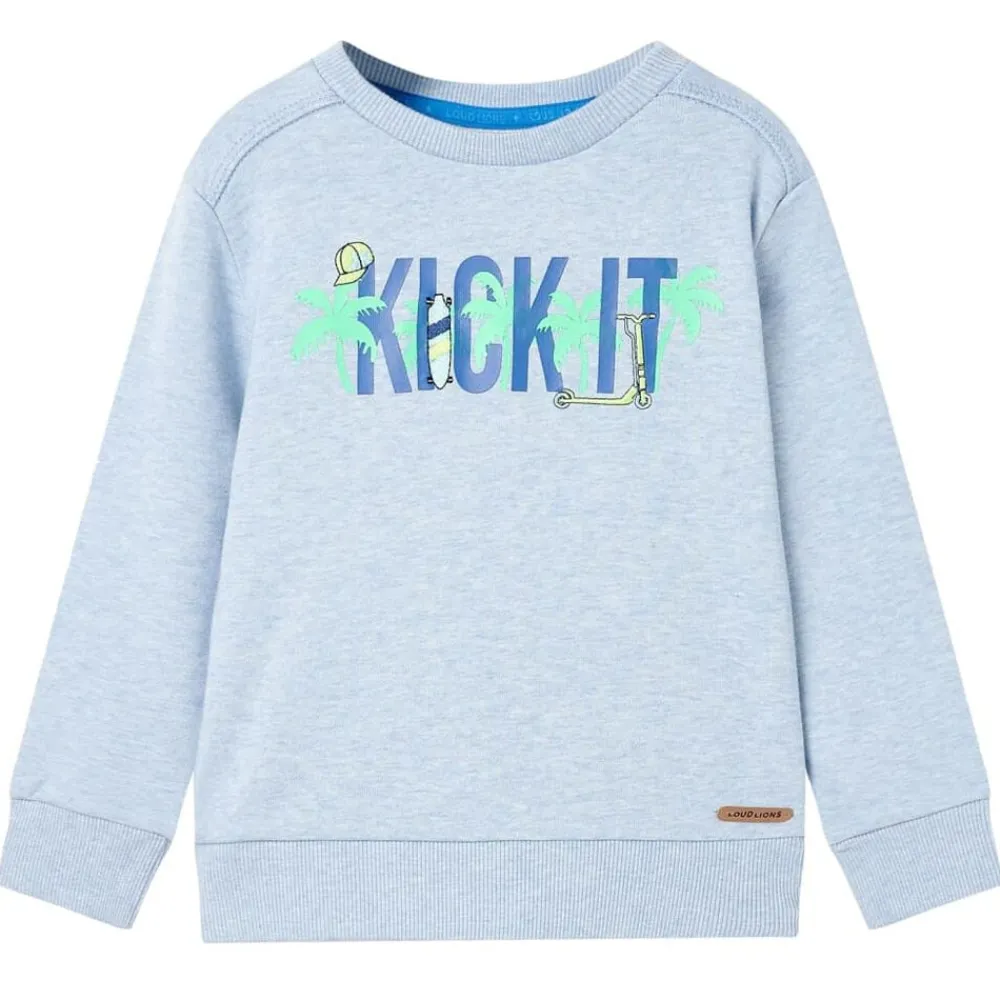 vidaXL Sweatshirt pour enfants mélange pâle 104