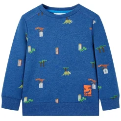 Vêtements & Accessoires-vidaXL Sweatshirt pour enfants mélange bleu foncé 104