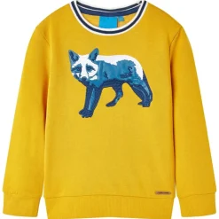 Vêtements & Accessoires-vidaXL Sweatshirt pour enfants 104 Ocre