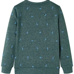 Vêtements & Accessoires-vidaXL Sweatshirt pour enfants vert foncé mélange 104