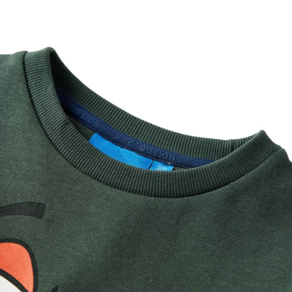 Vêtements & Accessoires-vidaXL Sweatshirt pour enfants vert foncé 92