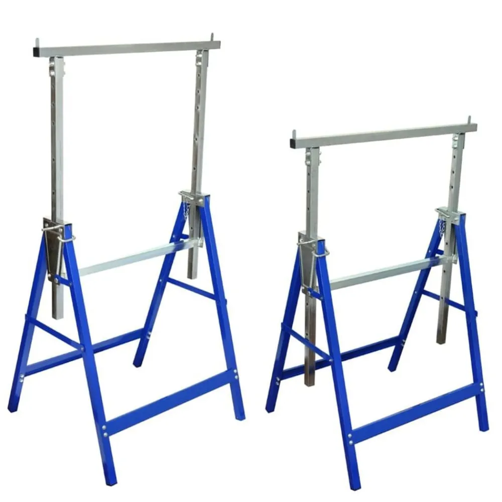 vidaXL Tréteaux télescopiques (lot de 2)