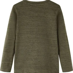 vidaXL T-shirt enfant manches longues foncé mélangé 92