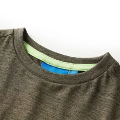 vidaXL T-shirt enfant manches longues foncé mélangé 92