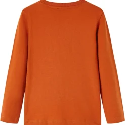 vidaXL T-shirt enfants à manches longues rouille clair 104