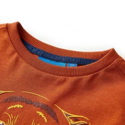vidaXL T-shirt enfants à manches longues rouille clair 104