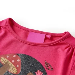 Vêtements & Accessoires-vidaXL T-shirt enfants à manches longues vif 104 Rose