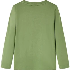 Vêtements & Accessoires-vidaXL T-shirt enfants à manches longues clair 104 Kaki