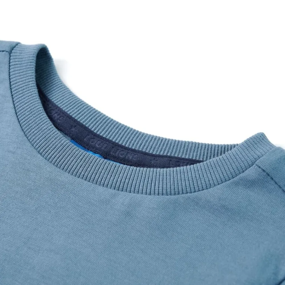 Vêtements & Accessoires-vidaXL T-shirt enfants à manches longues moyen 92 Bleu