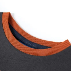 Vêtements & Accessoires-vidaXL T-shirt enfants à manches longues anthracite 92