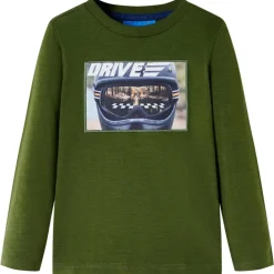 vidaXL T-shirt enfants à manches longues foncé 104