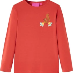vidaXL T-shirt enfants à manches longues brûlé 92