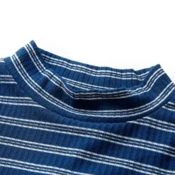 Vêtements & Accessoires-vidaXL T-shirt enfants à manches longues bleu marine 128