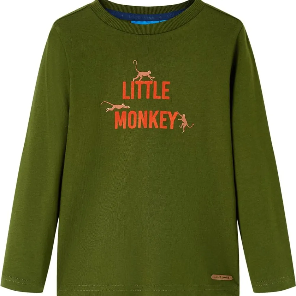 vidaXL T-shirt enfants à manches longues foncé 104