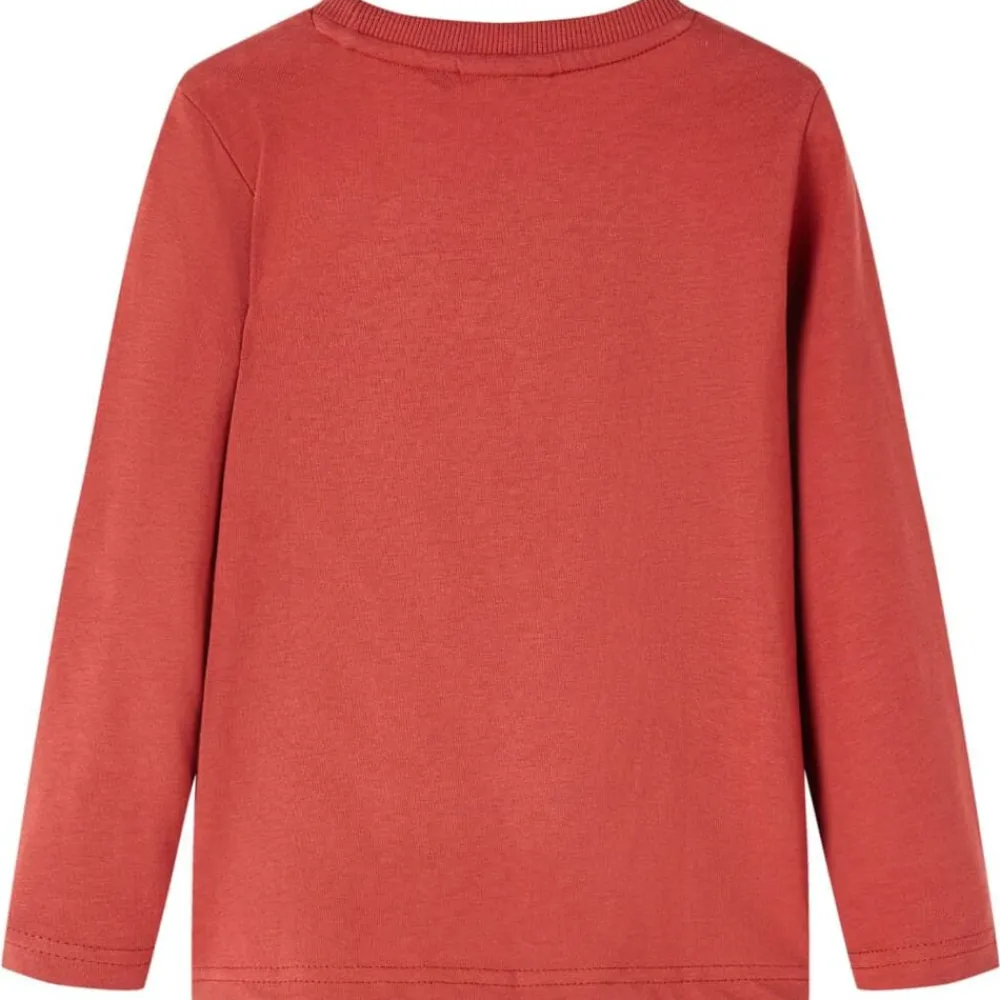 vidaXL T-shirt enfants à manches longues brûlé 92