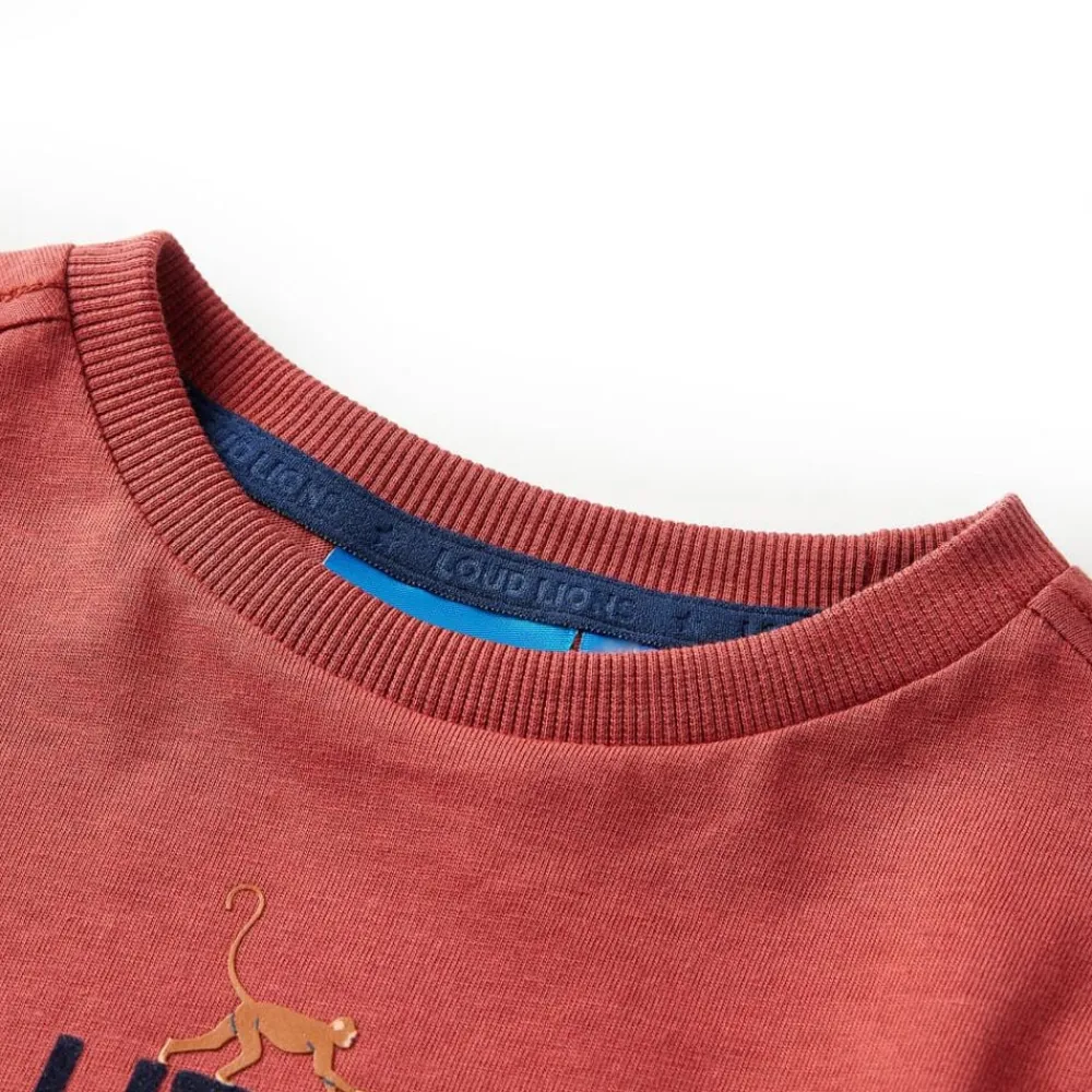 vidaXL T-shirt enfants à manches longues brûlé 92