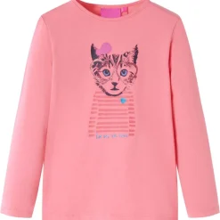 Vêtements & Accessoires-vidaXL T-shirt enfants à manches longues 104 Rose
