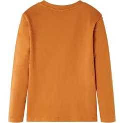 Vêtements & Accessoires-vidaXL T-shirt enfants à manches longues ocre foncé 92