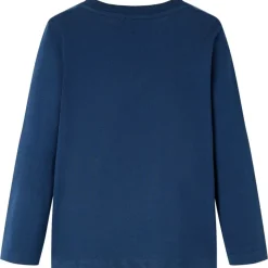 Vêtements & Accessoires-vidaXL T-shirt enfants à manches longues 104 Bleu marine