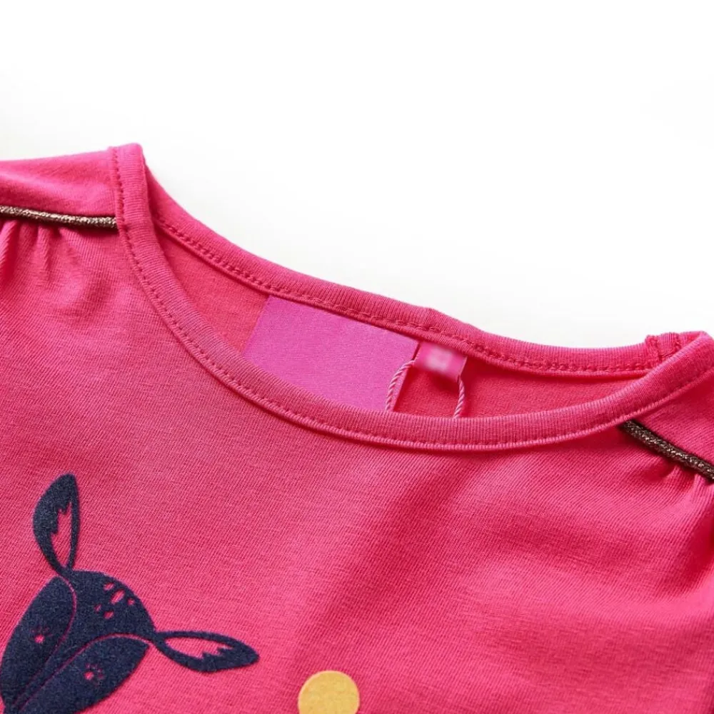 vidaXL T-shirt enfants à manches longues vif 104