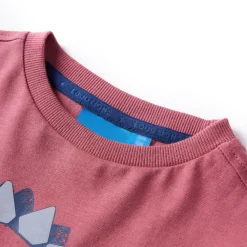 Vêtements & Accessoires-vidaXL T-shirt enfants à manches longues 104 Rouge foncé