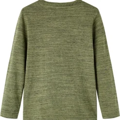 Vêtements & Accessoires-vidaXL T-shirt enfants à manches longues mélangé 104 Kaki