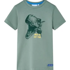 Vêtements & Accessoires-vidaXL T-shirt enfants 104 Kaki