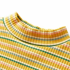 Vêtements & Accessoires-vidaXL T-shirt enfants manches longues faux col roulé 104 Ocre