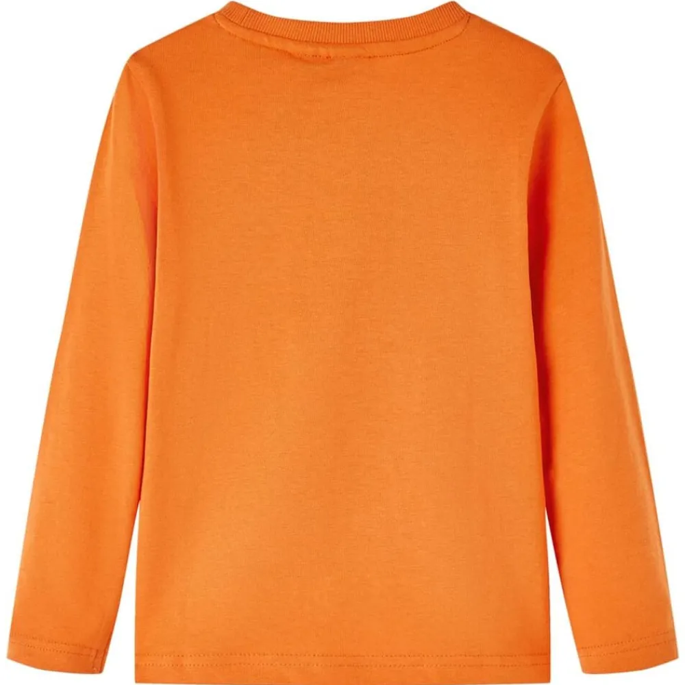 Vêtements & Accessoires-vidaXL T-shirt enfants manches longues foncé 92 Orange