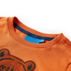 Vêtements & Accessoires-vidaXL T-shirt enfants manches longues foncé 92 Orange