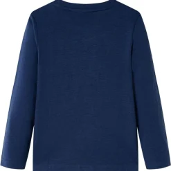 Vêtements & Accessoires-vidaXL T-shirt enfants manches longues mélange 104 Bleu marine