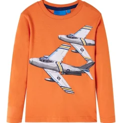 vidaXL T-shirt enfants manches longues foncé 92