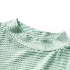 vidaXL T-shirt enfants manches longues faux col roulé foncée 128