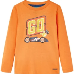 vidaXL T-shirt enfants manches longues foncé 92