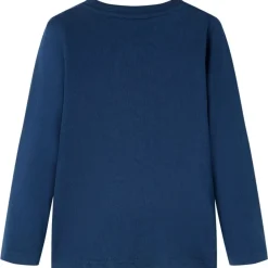 Vêtements & Accessoires-vidaXL T-shirt enfants manches longues bleu marine 92