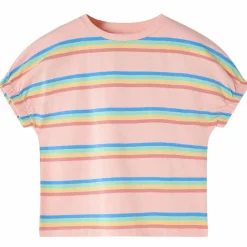 Vêtements & Accessoires-vidaXL T-shirt enfants pêche 128