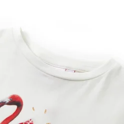 Vêtements & Accessoires-vidaXL T-shirt enfants rose écru 104 &Eacute;cru