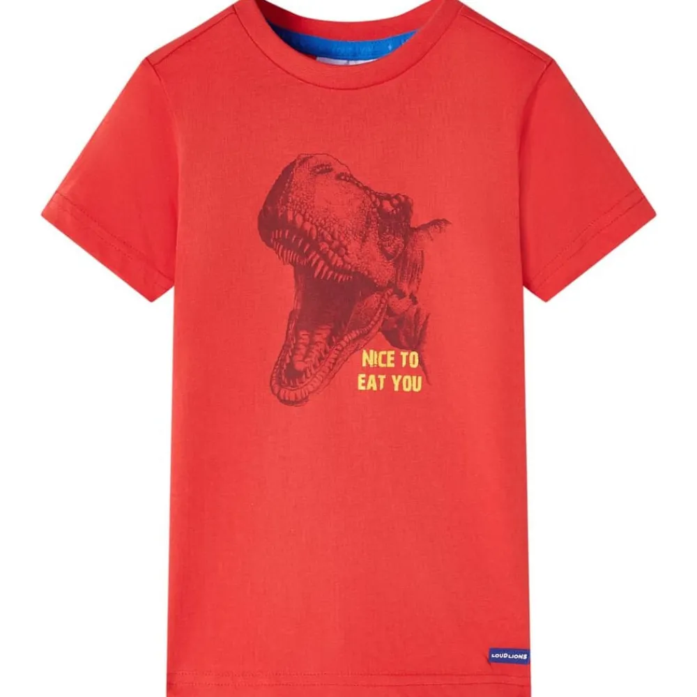 Vêtements & Accessoires-vidaXL T-shirt enfants 104 Rouge