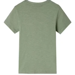 Vêtements & Accessoires-vidaXL T-shirt pour enfants à manches courtes clair 104 Kaki