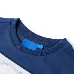 Vêtements & Accessoires-vidaXL T-shirt pour enfants à manches longues jean 92 Bleu