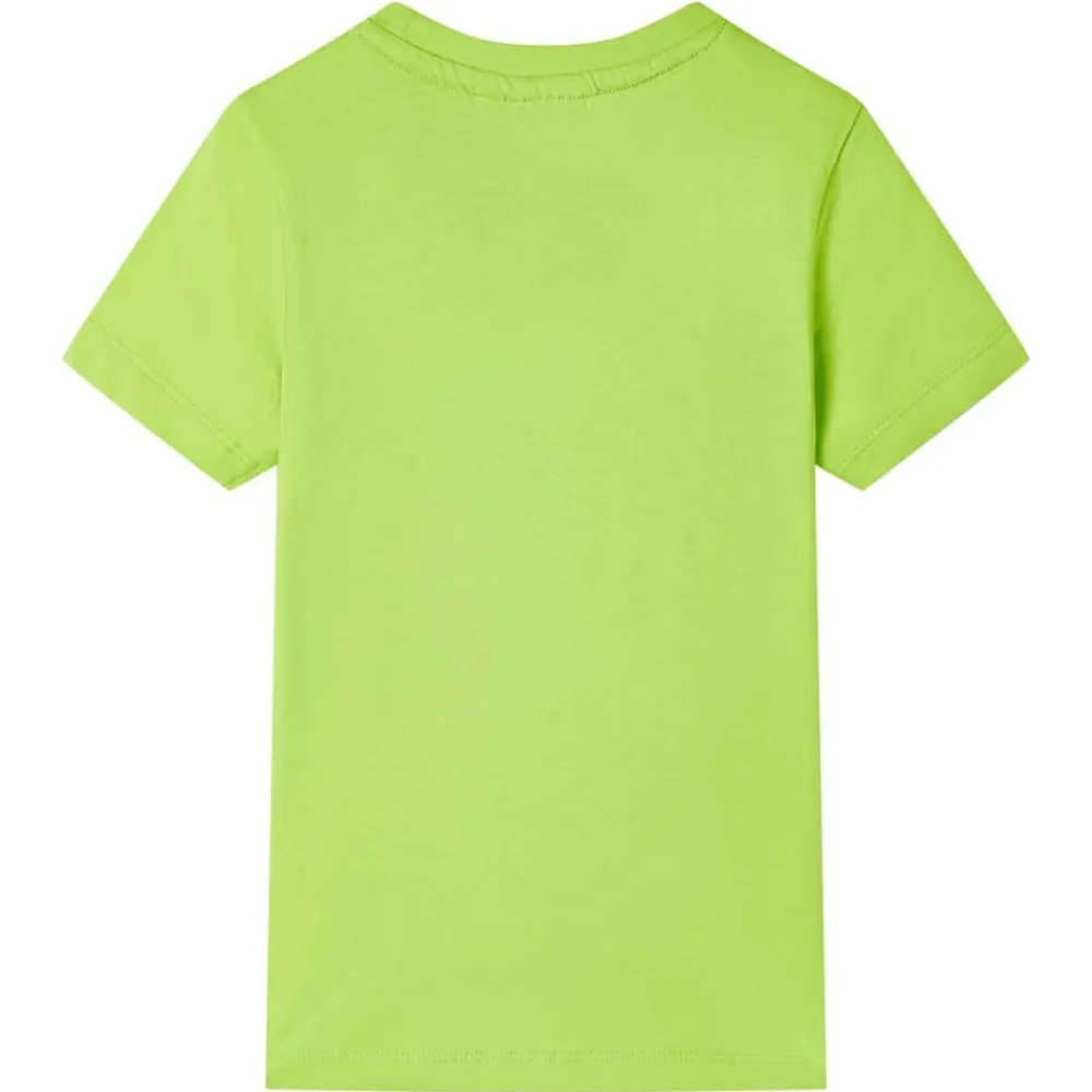 vidaXL T-shirt pour enfants avec manches courtes vert citron 116