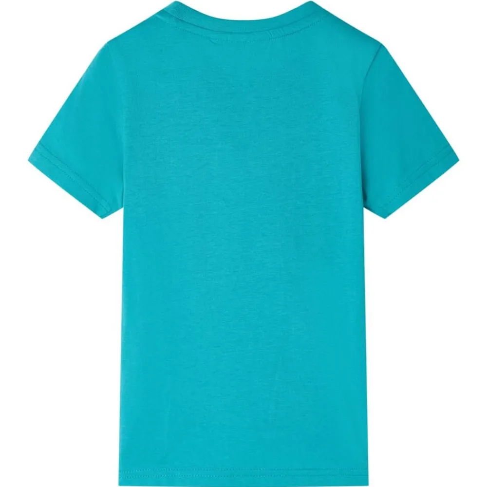 vidaXL T-shirt pour enfants avec manches courtes foncé 128