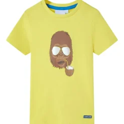 Vêtements & Accessoires-vidaXL T-shirt pour enfants avec manches courtes 92 Jaune