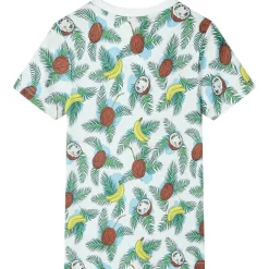 Vêtements & Accessoires-vidaXL T-shirt pour enfants avec manches courtes multicolore 128