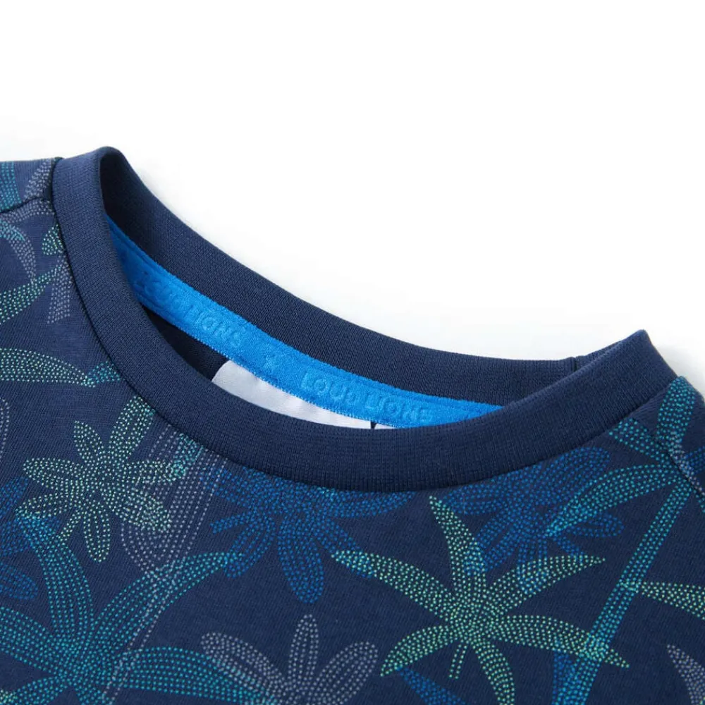 Vêtements & Accessoires-vidaXL T-shirt pour enfants bleu marine 104