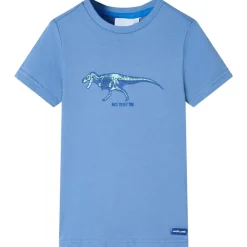 Vêtements & Accessoires-vidaXL T-shirt pour enfants moyen 104 Bleu