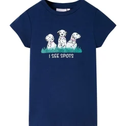 vidaXL T-shirt pour enfants marine 116