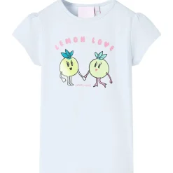 Vêtements & Accessoires-vidaXL T-shirt pour enfants 140 Bleu clair